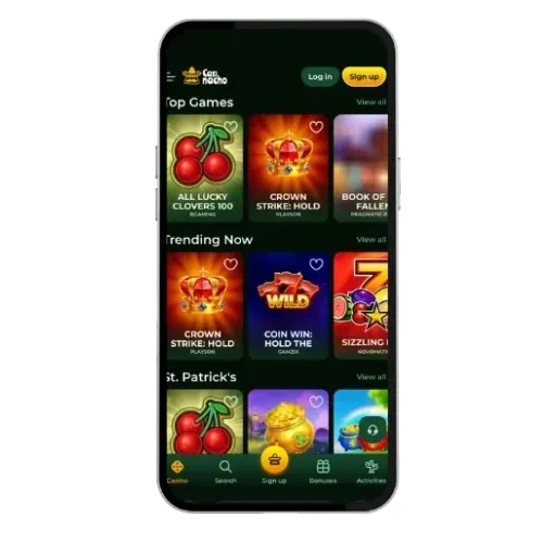 Casinacho App auf dem Smartphone